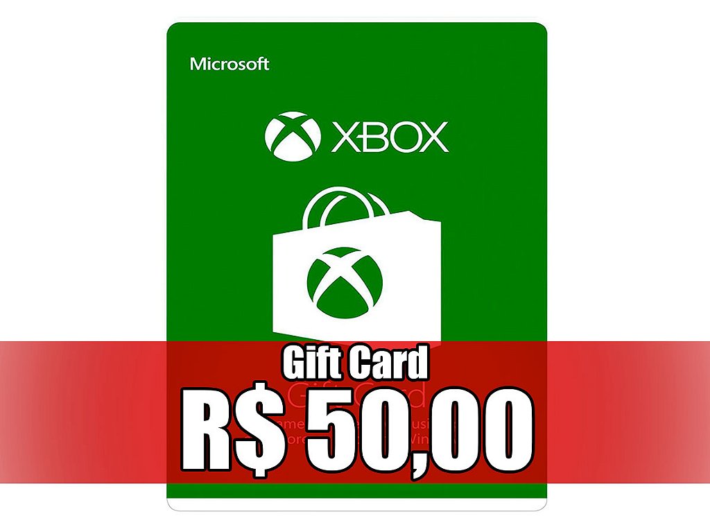 Gift Card de R$50,00 para Xbox (One e Series)