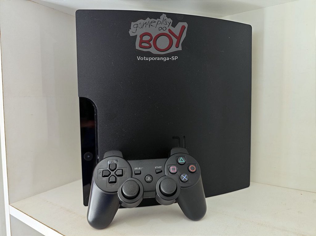 Playstation 3 Slim 720Gb FC24 + 50 Jogos PS3 e 14 Mil Retro - Seminovo