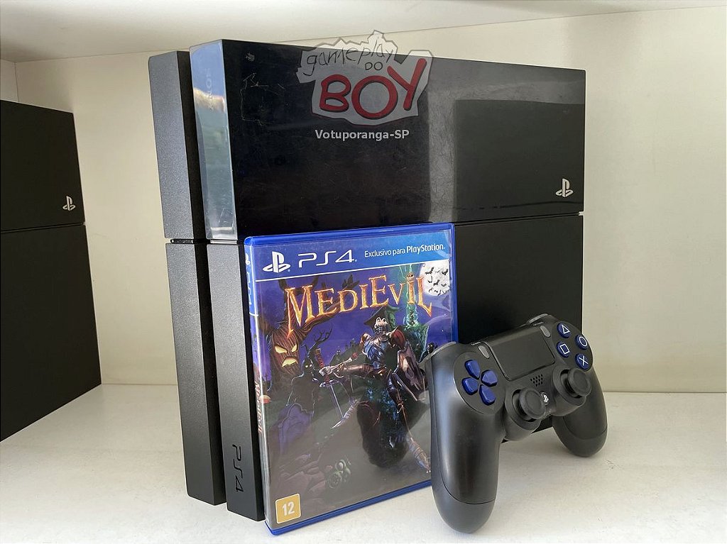 Playstation 4 Fat 500gb Com 1 Jogo Seminovo